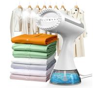 Stiratore Verticale a Vapore 1500 W, Riscaldamento in 15s e 25 g/min, Ferro da Stiro Portatile per Casa Ufficio e Viaggio, Serbatoio da 300 ml Rimovibile, Leggero e con Spegnimento Automatico (bianco)