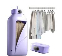 Stiratrice a vapore verticale automatica senza fili con un solo tasto per una rapida rimozione delle pieghe Vapore per indumenti appesi(Purple)