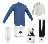 Stiratrice automatica 2 in 1, per camicie, magliette e pantaloni | Asciugatura uniforme a 360°, 109 fori di diffusione, temperatura regolabile 60-70°C(+Dryer cover)