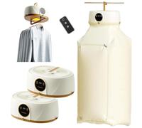Stiratrice Automatica per La Casa, Asciugatrice E Vaporiera Gonfiabile per Camicie E Vestiti Con Telecomando E Timer, Rinfrescatore per Indumenti Portatile E Compatto(2pcs)