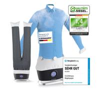 CLEANmaxx Ferro automatico per camicie Pro Steam + accessorio per pantaloni, funzione vapore, display touch, ferro da stiro per camicie e camicette, riduce gli odori, disinfetta, leviga, rinfresca