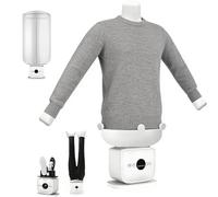 Stiratrice per camicie con telecomando e 109 fori | Asciugatura e stiratura in 8 min, temperatura 60-70°C regolabile, flusso a 360°, clip di peso(+Dryer cover)