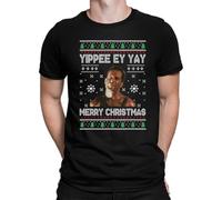 Stirb Lento Merry Christmas Bruce Willis - Set di magliette da uomo, Nero , L