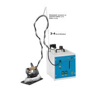 Stirella da Tavolo Barbara 27 con ferro da stiro 3,7 Litri - 4 ore di stiratura valvola regolabile. doppia valvola di sicurezza. termostato di sicurezza bianco