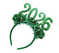 Stirnband Zum Neuen Jahr - Glitzer-Kopfschmuck 2026 | Lametta-Party-Dekoration, Festliches Haar-Accessoire, Perfekt Für Frauenkostüme, Geburtstagsveranstaltungen, Zuhause, Klassenzimmer, Innenbereich,
