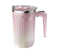 Stirring Mug | 450ml Electric Mixer Cup - with Detachable Stirrer Temperature Display Rechargeable Magnetic Stirring Coffee Mug,for Tea Cocoa Chocolate Beverages Drink Office Home Kitchen Cafe
