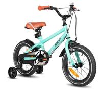 STITCH 14 pollici Silver Boys' and Girls' Bike per 3, 4 e 5 anni con stabilizzatori e freni a mano, verde
