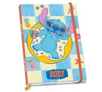 Stitch 2027 A5 Diary Official Licensed Disney Diary, Week-to-View Layout, A5 Format, Cute & Colourful Stitch Artwork, Daily Planner for Disney Fans