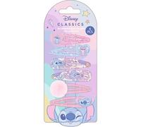Stitch 6 pezzi ganci per capelli per ragazze | Set di spille per bambini con personaggi Disney, colori pastello e glitter