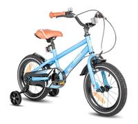 STITCH Bicicletta per Bambini da 16 Pollici per dai 4-7 Anni con Rotelle e Freni a Mano, Bici per Bambine e Bambini, 85% Pre-installato, Blu Chiaro…