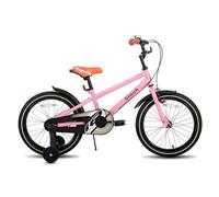STITCH Bicicletta vintage per bambini da 18 pollici, per bambini da 6 a 9 anni, bicicletta per bambini da 18 pollici, con riser e supporto, rosa