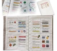 Stitch Book, mini libro di cucito creativo, libro di punti da ricamo, guida for progetti di cucito con mini kit da cucito portatile da viaggio, appassionati e principianti, ideale for il fai da te, po