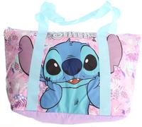 Stitch - Borsa grande imbottita da donna, con cerniera, per vacanze in spiaggia, Multicolore, Large
