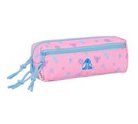 STITCH BRIGHT - Small Triple Pencil Case, Children's Pencil Case, Ideal for Scho