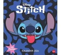 Stitch Broschurkalender 2026: Tolle Motive für alle Fans des frechen blauen Disney-Helden, bekannt aus Lilo & Stitch. Praktischer Wandkalender 2026 zum Eintragen, 29,5 x 30 cm