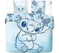 Stitch Disney - Parure da letto con 2 persone, in cotone, colore: Azzurro
