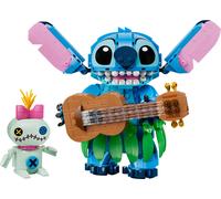 LEGO | Disney Stitch e Scrump Giocattolo - 2 Action Figure con Accessori tra cui un Ukulele - Decorazione Cameretta - Regalo di Compleanno per Bambine e Bambini da 9 Anni in su Fan del Film - 43296