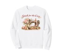 Stitch for The Cure da Donna con Nastro Rosa per al Seno Felpa