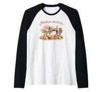 Stitch for The Cure da Donna con Nastro Rosa per al Seno Maglia con Maniche Raglan