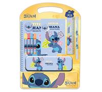 STITCH ICE CREAM - Set da scrittura, astuccio regalo, astuccio metallico, penne, astuccio per bambini, ideale per bambini, comodo e versatile, qualità e resistenza, 27 x 37,5 cm, Rosa, M, Casual