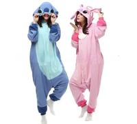 Stitch Kigurumi Tutina Kawaii Adolescenti Donne Pigiama Flanella Caldo Morbido Complessivo Onepiece Notte A Casa Dormire Tuta Tenere Al Caldo