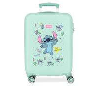 Stitch Little Destruction Trolley Abs 55 Cm 4 Ruote Turchese