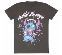 Stitch Maglia a Maniche Corte Wild Energy Grafite Unisex