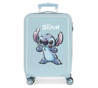 Stitch Make A Face Trolley ABS 55 cm 4 Ruote Celeste