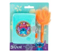 Disney Stitch - Diario di peluche per bambini, morbido taccuino con serratura e 2 chiavi, inclusa penna Fluffy con penna, diario + penna a sfera, set regalo a partire dai 3 anni in su