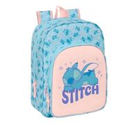 STITCH OHANA - Zaino per bambini, adattabile al carrello, facile da pulire, ideale per bambini di diverse età, comodo e versatile, qualità e resistenza, 26 x 11 x 34 cm