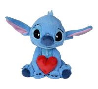 STITCH PELUCHE 25 CM CON CUORE ORIGINALE DISNEY SOFT TOYS DISNEY