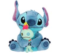 STITCH PELUCHE DISNEY 25 CM SALVADANAIO ORIGINALE COLORE ROSSO