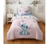 Stitch Pink Copripiumino Singolo 140x200 + Federa 65x65 100% Cotone Disney