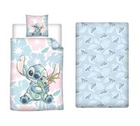 Stitch Set 3 Pezzi 140x200 + Federa 65x65 + Lenzuolo 90x200 Misto Cotone