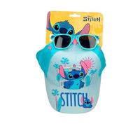 Stitch - Set berretto e occhiali da sole per ragazzi e ragazze, set berretto e occhiali da sole con licenza ufficiale per estate, spiaggia e uso quotidiano