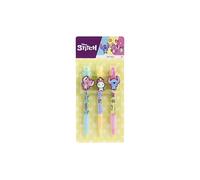 Stitch - Set di 3 penne gel con clip per bambini, cancelleria colorata per la scuola e il tempo libero, ideale come regalo, a partire dai 3 anni, fai da te, per imparare a disegnare