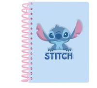 STITCH STATIONERY - Blocco note anteriore, taccuino, ideale per bambini in età scolastica, comodo e versatile, qualità e resistenza, 13,5 x 1,9 x 17,9 cm