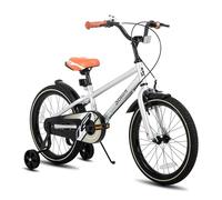 STITCH Vintage - Bicicletta da bambino da 20 pollici per ragazzi e ragazze di 9-11 anni, Bicicletta da bambino da 20 pollici con stabilizzatore e supporto, Argento