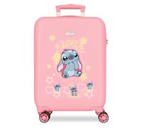 Stitch You & Me Trolley Abs 55 Cm 4 Ruote Rosa