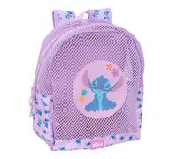 STITCH - Zaino per bambini da spiaggia, anti sabbia, con manici, facile da pulire, ideale per bambini di diverse età, comodo e versatile, 32 x 12 x 38 cm, viola, M, Casual