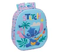 STITCH - Zaino scuola con design 3D, ideale per bambini di diverse età, comodo e versatile, qualità e resistenza, 27 x 10 x 33 cm