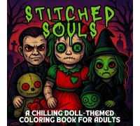 Stitched Souls: A Chilling Doll-Themed Coloring Book for Adults