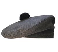 STITCHIFY Tam O Shanter, berretto balmoral dell'esercito scozzese, grigio, Grigio, 57