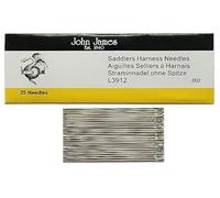 Stitchtight - John James Saddlers Cablaggio Aghi Stile L3912 Utilizzato per Lavoro Artigianato In Pelle Cucita a Mano (L3912 Dimensione 002)