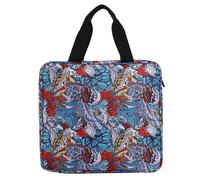 Stitchwork Project Bag, Embroidery Organizer Case, Craft Storage Tote, Interactive Lightweight Square Carry with Handles, Multi-Pocket Design for Beginners, Hobbyists, Travel 12.6x3.15x11.8 Inches