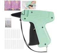 Stitchy Quick Clothing Fixer,Strumento per Micro Etichettatura per Abbigliamento,Pistola Portatile Micro Punto per Vestiti e Trapunte, Viene Fornito con 5 Aghi e 1000 Aghi Di Plastica,Verde Chiaro