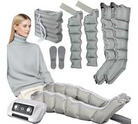 Stivale a compressione elettrica per massaggio ad aria compressa XXL, pressoterapia per tutto il corpo e drenaggio linfatico, per dolori e circolazione, macchina per massaggio a compressione