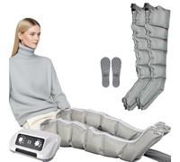 Stivale a compressione elettrica per massaggio ad aria compressa XXL, pressoterapia per tutto il corpo e drenaggio linfatico, per dolori e circolazione, macchina per massaggio a compressione