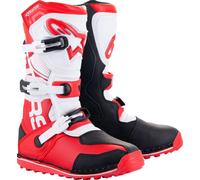 Stivale Alpinestars Tech T Trial Motocross Enduro Rosso/Bianco/Nero