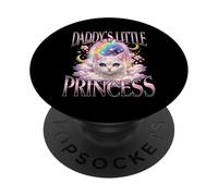 Stivale arcobaleno Daddy's Little Princess Cat PopSockets PopGrip Adesivo